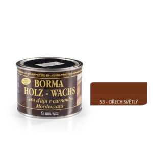 Borma wachs HOLZWACHS - Včelí vosk v pastě, 53 ořech světlý 500 ml