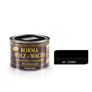 Borma wachs HOLZWACHS - Včelí vosk v pastě, 60 černý 500 ml