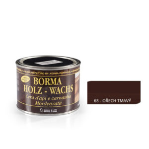 Borma wachs HOLZWACHS - Včelí vosk v pastě, 63 ořech tmavý 500 ml