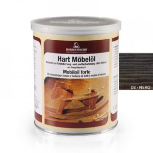 HARD FURNITURE OIL - tónovaný tvrdý olej na nábytek - 08 nero