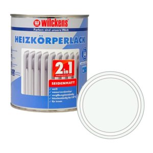 Samozákladující bílá barva na topení polomatná WILCKENS 2v1 Heizkoerperlack seidenmatt 375 ml