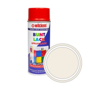 Německá syntetická vrchní barva ve spreji vysoký lesk Wilckens Spraylack Hochglanz Buntlack 400 ml, čistě bílá