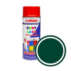Německá syntetická vrchní barva ve spreji vysoký lesk Wilckens Spraylack Hochglanz Buntlack 400 ml, mechově zelená