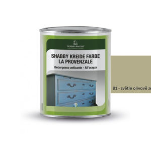 Křídové barvy BORMA SHABBY PROVENCE – barevná, 81-světle olivově zelená