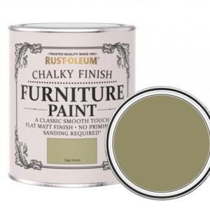 Rust-Oleum Barva na nábytek Chalky Finish Furniture Paint, křídový mat, Zelená šalvěj (Vert Sauge)