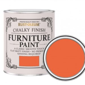 Rust-Oleum Barva na nábytek Chalky Finish Furniture Paint, křídový mat, Oranžová dýňová