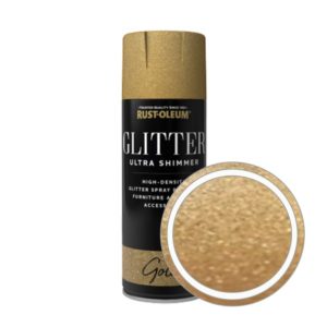 Zlatý dekorační třpytivý sprej Rust-Oleum Glitter Ultra Shimmer Gold 400 ml