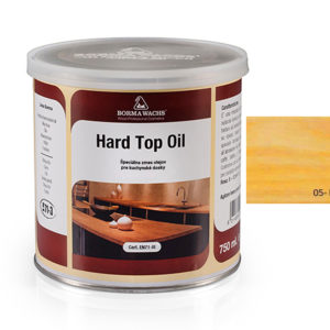 Borma wachs HARD TOP OIL - tónovaný tvrdý olej na povrchy stolů 0,75l, 05-pinie