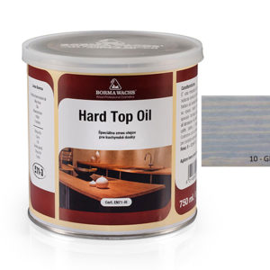 Borma wachs HARD TOP OIL - tónovaný tvrdý olej na povrchy stolů 0,75l, 10-grigio