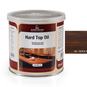 Borma wachs HARD TOP OIL - tónovaný tvrdý olej na povrchy stolů  63-noce scuro