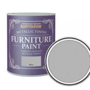 Rust-Oleum Metalická barva na nábytek Metallic Finish Furniture Paint, stříbrná