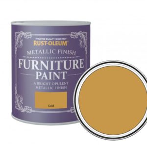 Rust-Oleum Metalická barva na nábytek Metallic Finish Furniture Paint, zlatá