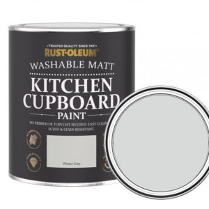 Omyvatelná matná barva na kuchyně Rust-Oleum Kitchen Cupboard Paint, 750 ml, šedá