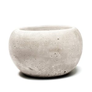 Betonový květináč - kulatý