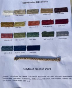 Ozdobná nábytková borta