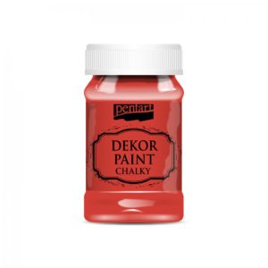 dekor paint soft 100 ml cervena