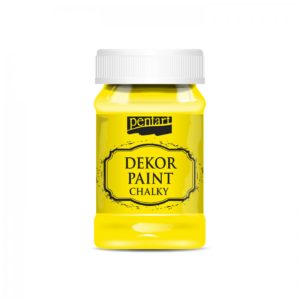Dekor paint chalky křídová barva, citronově žlutá