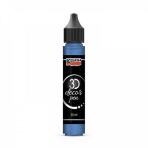 dekoracne 3d pero 30 ml akvamarinova modra