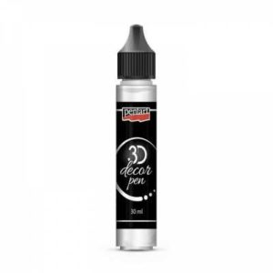 dekoracne 3d pero 30 ml biela