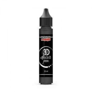 dekoracne 3d pero 30 ml cierna