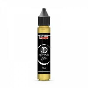 Dekorační 3D pero - citronově žlutá