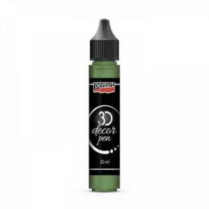 dekoracne 3d pero 30 ml fluoritova zelena