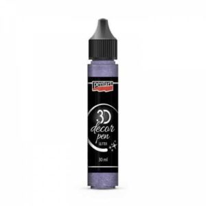 dekoracne 3d pero 30 ml glitrova fialova
