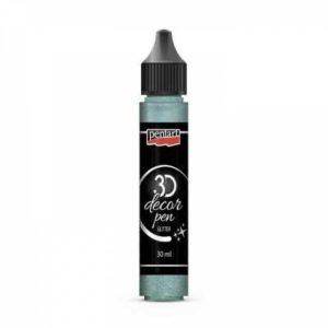 dekoracne 3d pero 30 ml glitrova tyrkysova