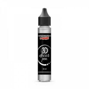 dekoracne 3d pero 30 ml strieborna