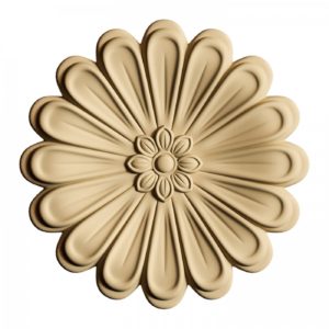 Dřevěná ozdoba tvarovatelná, květ, 5 cm
