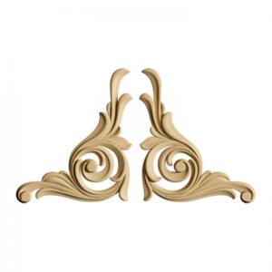 Dřevěná ozdoba tvarovatelná, ornament typ 7 - 2 ks