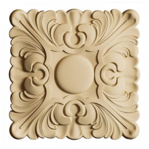 Dřevěná ozdoba tvarovatelná, čtverec typ 1