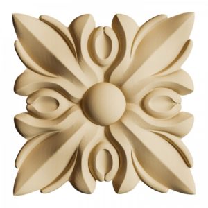 Dřevěná ozdoba tvarovatelná, čtverec typ 3