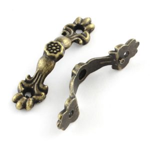 KOVOVÁ RUKOJEŤ, 42 X 10 MM, STAROBRONZ, 5 KS