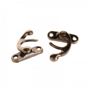 KOVOVÉ ZAPÍNÁNÍ, 33X27X8 MM, STAROBRONZ, 10 KS