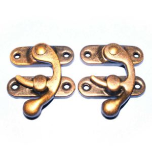 KOVOVÉ ZAPÍNÁNÍ, 45X40X3,8 MM, STAROBRONZ, 5 KS