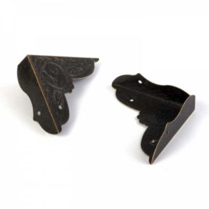 KOVOVÝ ROH, 44 X 44 MM, STAROBRONZ, 10 KS