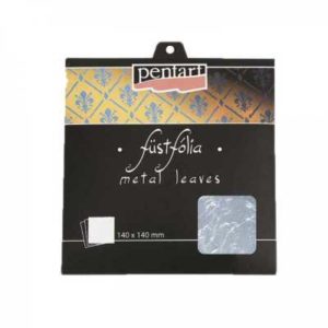 Metalické plátky Metal leaf Pentart - stříbrná