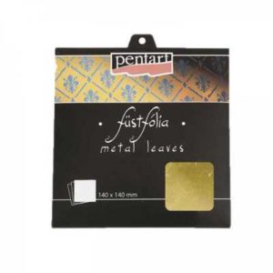 Metalické plátky metal Leaf Pentart  - zlatá