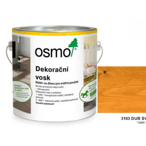 OSMO - dekorační vosk - transparentní odstíny, 3103-dub světlý