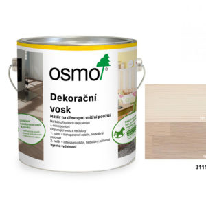 OSMO - dekorační vosk - transparentní odstíny, 3111-bílá