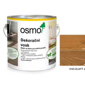 OSMO - dekorační vosk - transparentní odstíny, 3123-zlatý javor