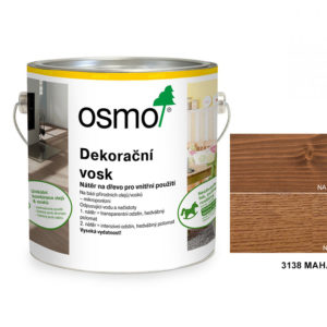 OSMO - dekorační vosk - transparentní odstíny, 3138-mahagon