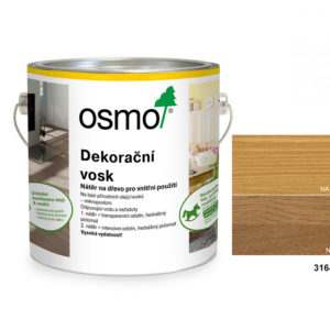 OSMO - dekorační vosk - transparentní odstíny, 3164-dub