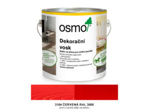 osmo dekoracni vosk intenzivni 3104 cervena