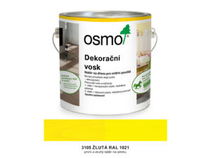 osmo dekoracni vosk intenzivni 3105 zluta