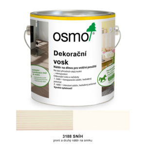 OSMO - dekorační vosk - intenzivní odstín, 3188-sníh