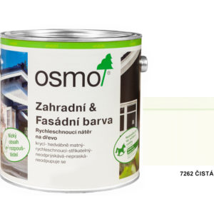 OSMO - zahradní a fasádní barva 0,75l, 7262 čistá bílá