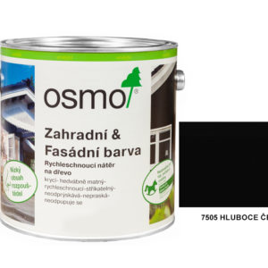 OSMO - zahradní a fasádní barva 0,75l, 7505 hluboce černá