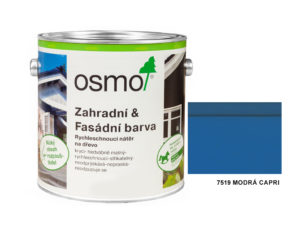 osmo zahradni fasadni barva modra capri